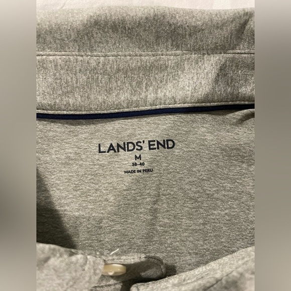 NWOT Land’s End Men’s Gray Medium Sized Polo - Picture 3 of 5